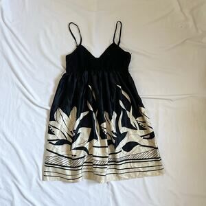 vintage forever 21 babydoll sleeveless printed dress
